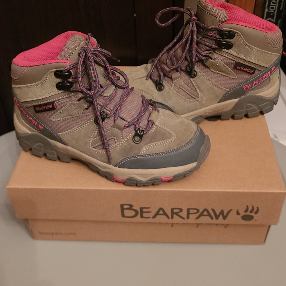 Bearpaw Women's Hiking Boots - Pink and Green